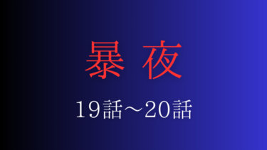 『暴夜』１９話～２０話の感想｜穏花の本音
