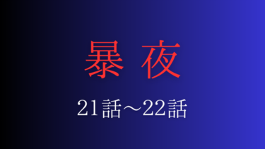 『暴夜』２１話～２２話の感想｜身代わりの存在