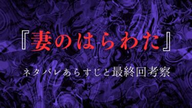 『妻のはらわた～復讐が二人を別つまで～』ネタバレありの感想！最終回の結末も徹底予想！
