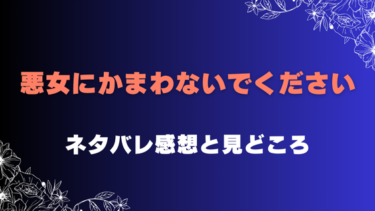 『悪女にかまわないでください』ネタバレありの感想！何をやっても嫌われるので引きこもります！