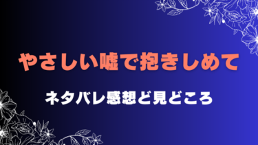 やさしい嘘で抱きしめて【ネタバレ感想】最終回についても考察！