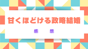 『甘くほどける政略結婚』ネタバレ感想＆見どころ！最終回結末の展開も徹底予想！
