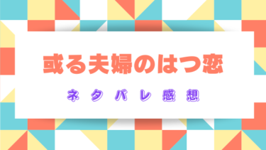 『或る夫婦のはつ恋』ネタバレ感想&見どころ！最終回の結末はどうなる？